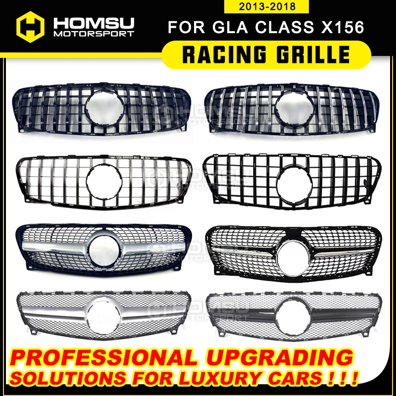 2014-2016-year X156 Diamond Grill For merce GLA class Grill X156 Diamond Front Grille for GLA180 GLA200 GLA250 Grill