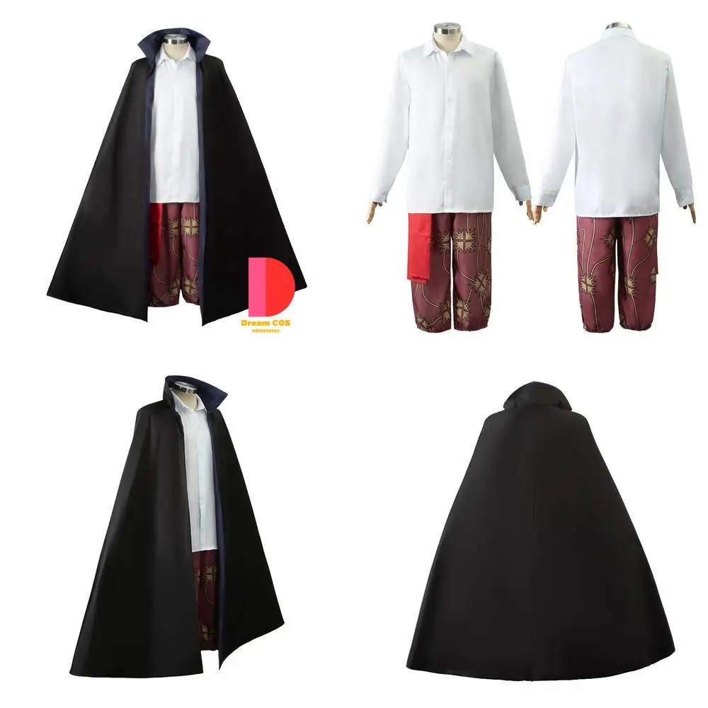 

Popular Anime Cosplay Costume Red Haired Shanks Popular Role Play Suit for Men Wig Anime Convention Halloween Party Outfit