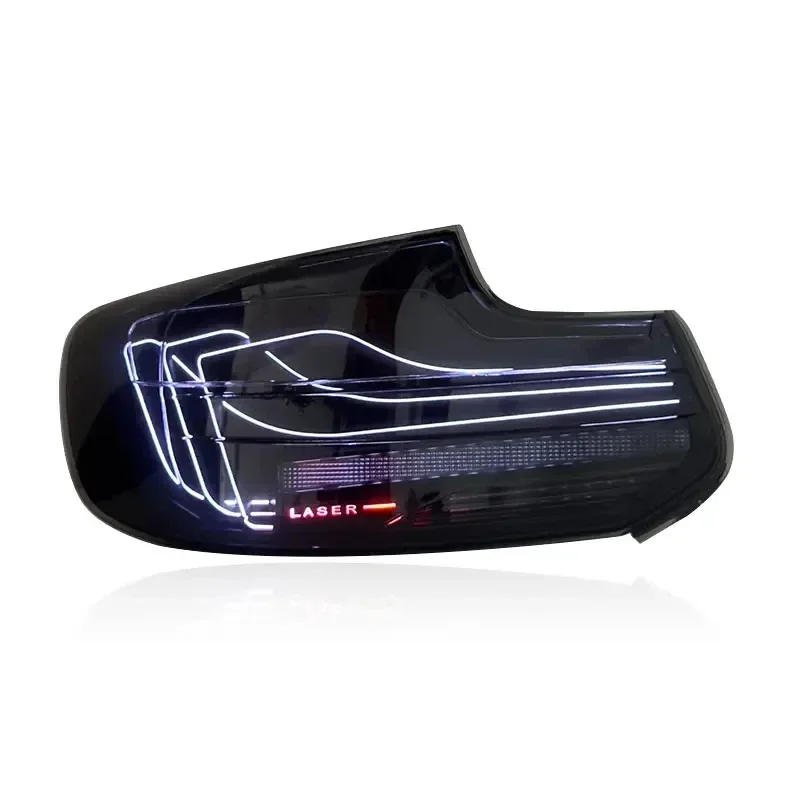 1 Unit Pair CSL RGB Style New Taillight Assembly Upgrade for  2 Series F22 F87 2014-2021 Rear Lamp Tail Lights Car Auto Parts