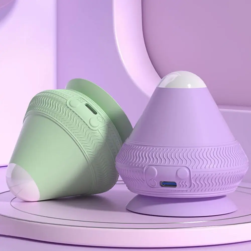 Electric Adsorption Type Massager Ball 2 Adjustable Temperature Hot Compress Silicone Massage Cone Relaxation Vibrate