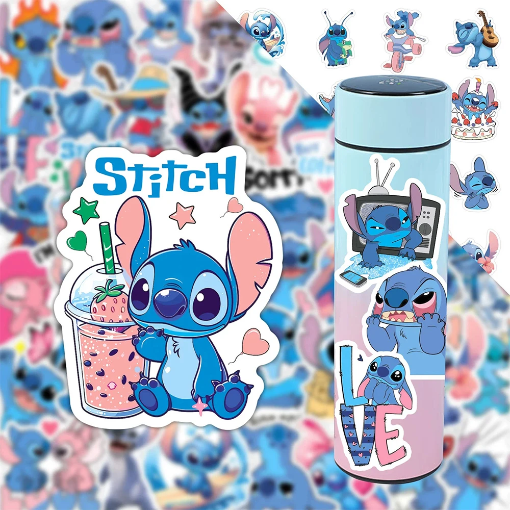 

10/30/50pcs Cute Disney Stitch Graffiti Stickers Cartoon Decals for Kids Toy Scrapbooking Stationery Phone Classic Anime Sticker