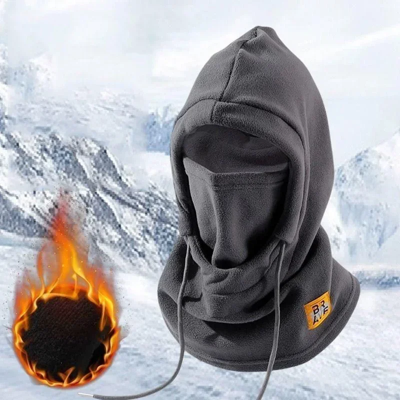 

Winter Warm Hat with Mask and Neck Warmer 3-in-1 Windproof Balaclava for Men and Women Cycling Cold Weather Protection