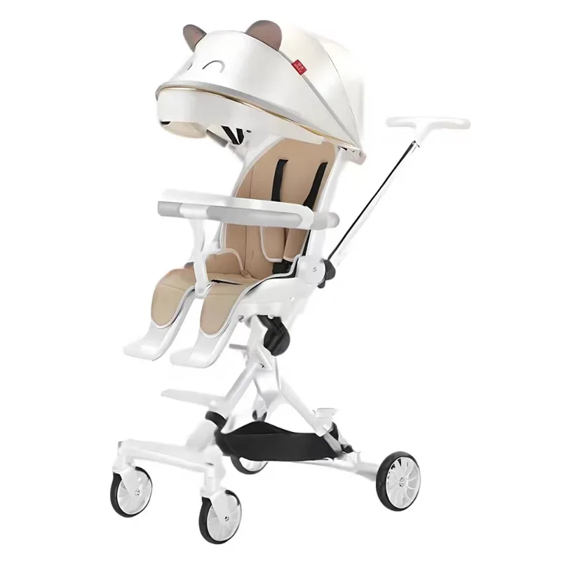 

Lightweight Foldable Stroller for 0-3 Years - Summer-Ready Baby Pushchair with Reclining Seat, Newborn to Toddler Travel System