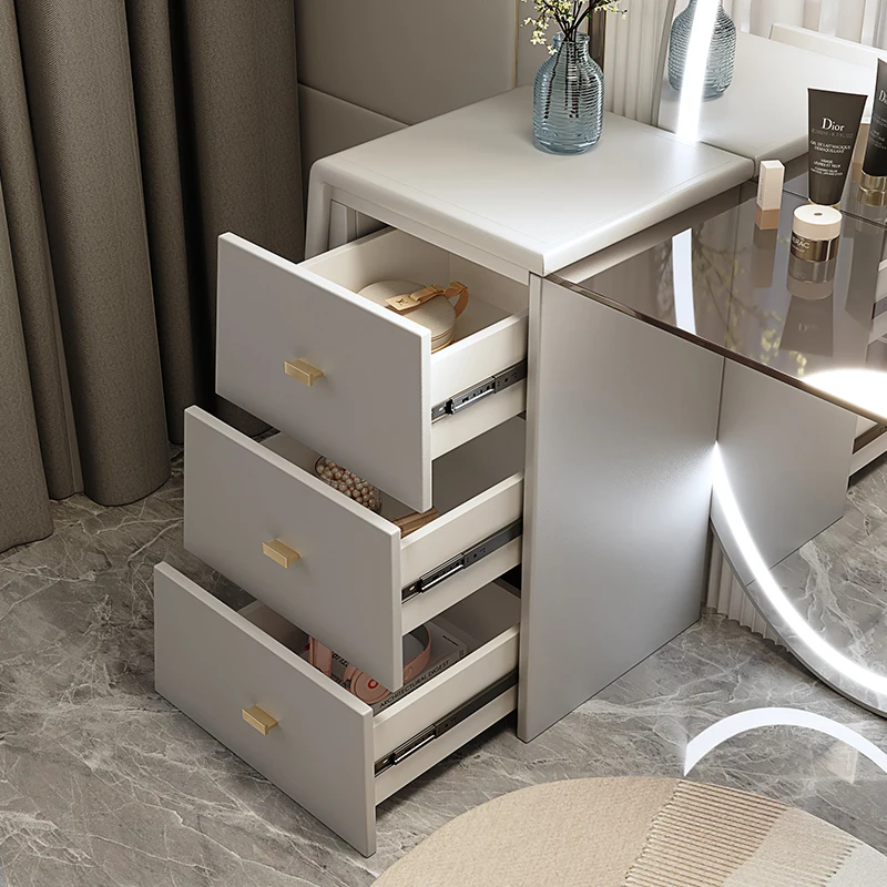 Desk Organizer Mobile Dressing Table Bedroom Luxury Storage Bed Side Vanity Chair Nordic Modern Tocador De Maquillaje Furniture