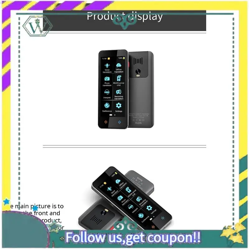 

NEW New Smart Translator Voice Multi 138 Languages Support Wifi Full 3D Touch Screen Photo Offline Record Translation Easy To Us
