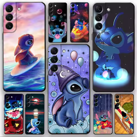 Lilo Stitch Cute Cartoon Phone Case for Samsung Galaxy S10 S20 FE S9 S21 Plus S22 S23 S24Ultra 5G Edge S10e Cover Silicone Back