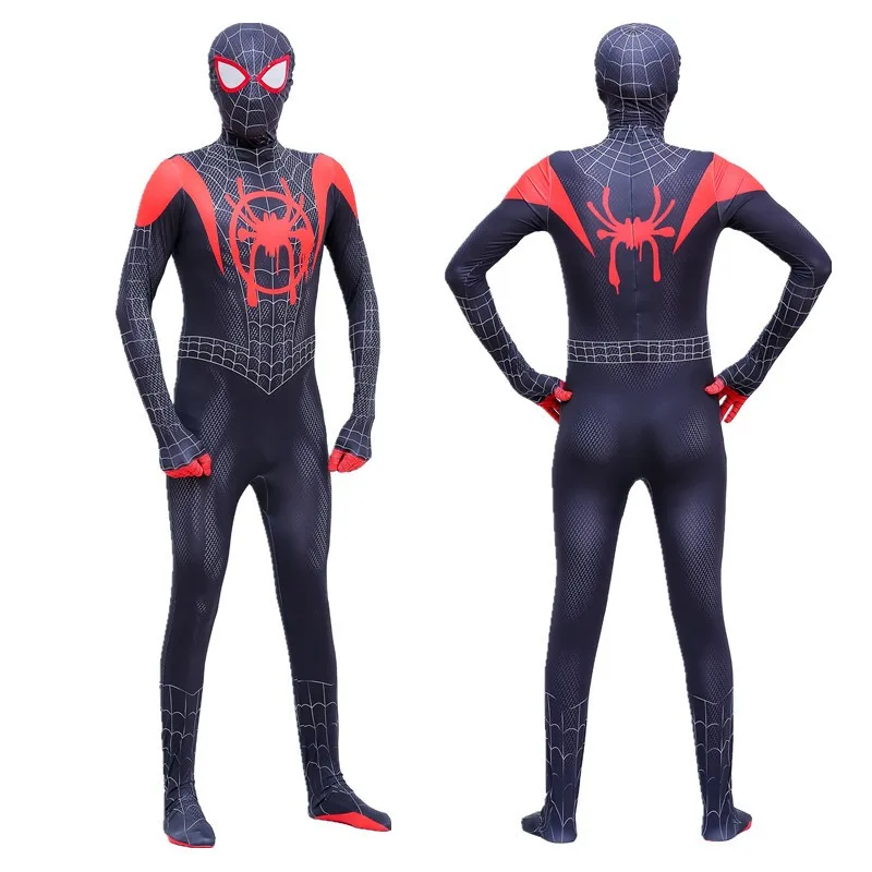 

For Adult Anime Spider Man Across The Spider-Verse Cosplay Costume Miles Morales Superhero Jumpsuit