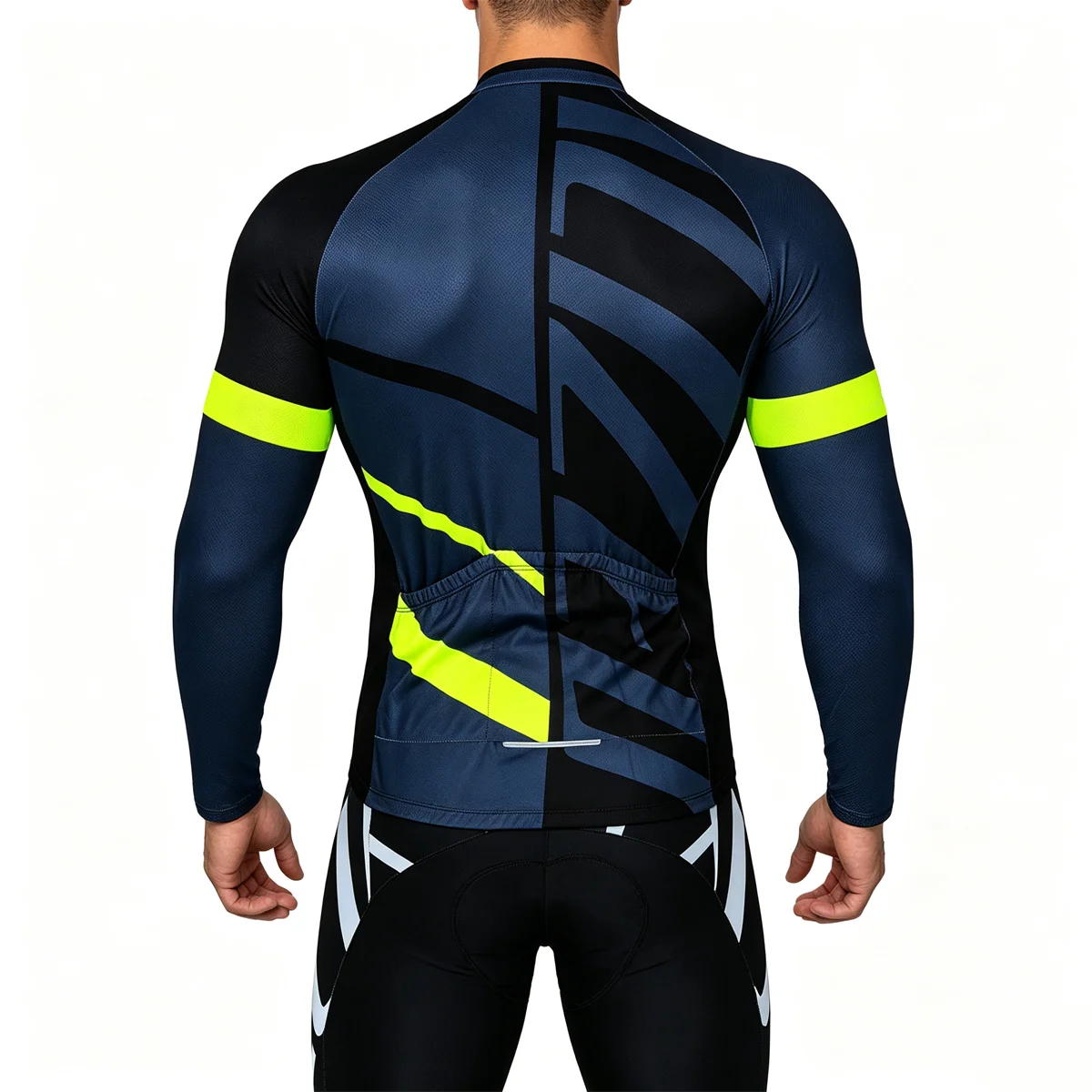 Winter-Thermo-Fleece-Radtrikot Herren MTB-Bekleidung 2027 Bluse Uniform Fahrradbekleidung Komplettes Tricuta-Latztrikot-Set – Detail 11