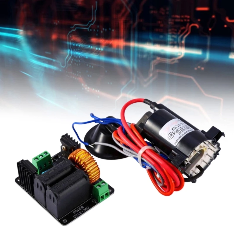 DC12V-36V ZVS Coil Driver Board Coil Flyback Driver Generator Heating Module with Ignition Coil