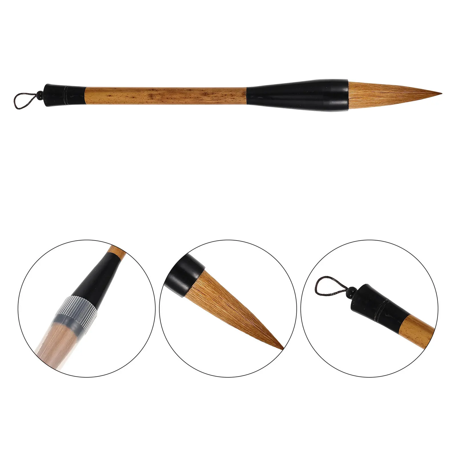 

Beginner Chinese Calligraphy Brush Portable Writing Brush Smooth Writing No Hair Loss Pen Pole Perfect for Watercolor
