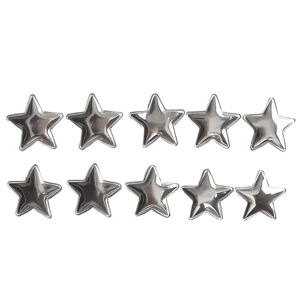 10/20PCS Aesthetic 3D Silver Star Magnets Metal Fridge Sticker For Refrigerator Whiteboard Photo Message Fixing Room Decor Gift view 6