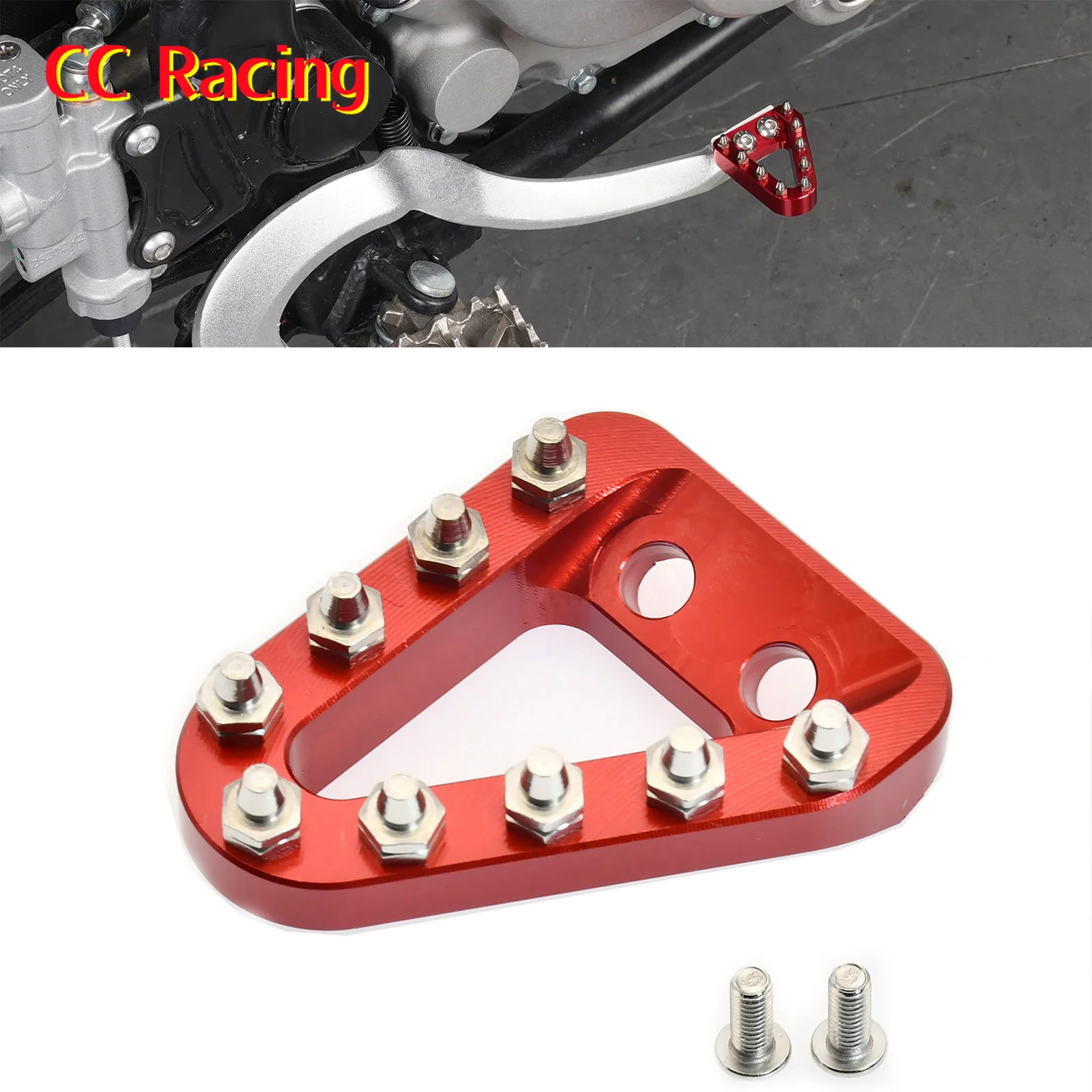 

NEW CNC Rear Brake Pedal Plate For GasGas Gas Gas EX EC MC 125 250 300 EXF ECF MCF 250 300 350 400 450 2021-2023 KTM Husqvarna