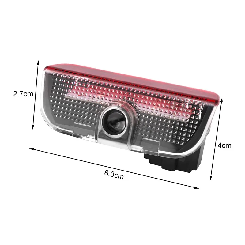 2PCS Car Door Projector Decor Lamp LED Welcome Lights For Volkswagen Golf Polo Tiguan Passat Jetta Touran TSI TDI R32 MK4 GTI