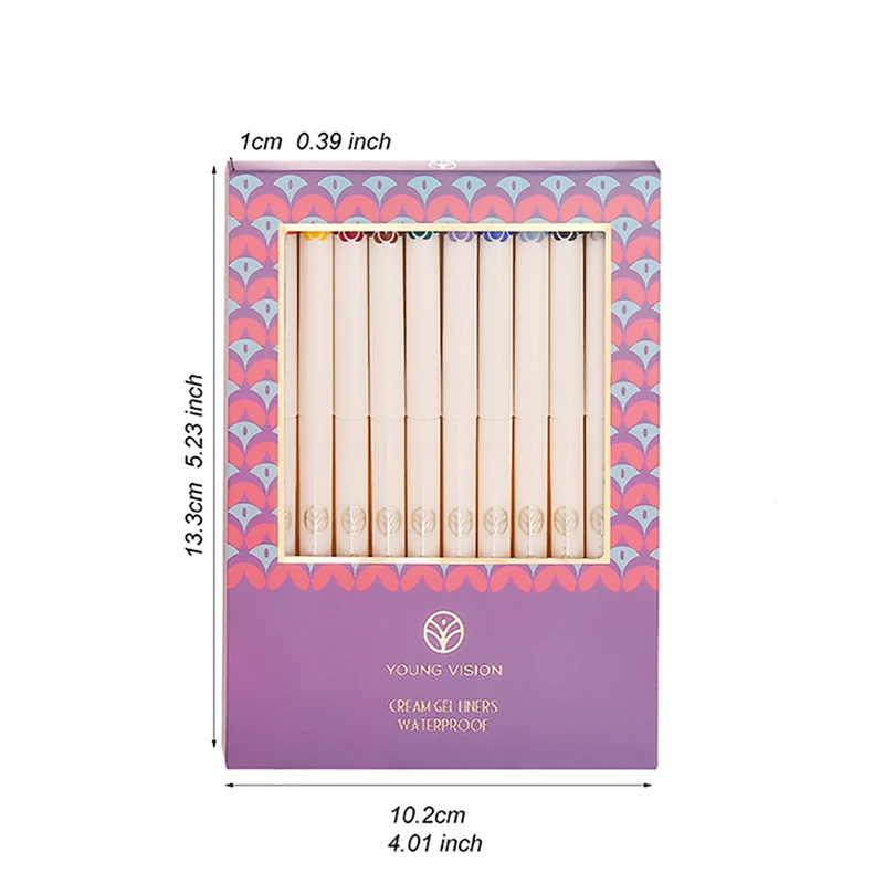 12 色アイライナーセット速乾性防水 & 防汗アイライナーゲルペンシルアイシャドウペンシル色鉛筆