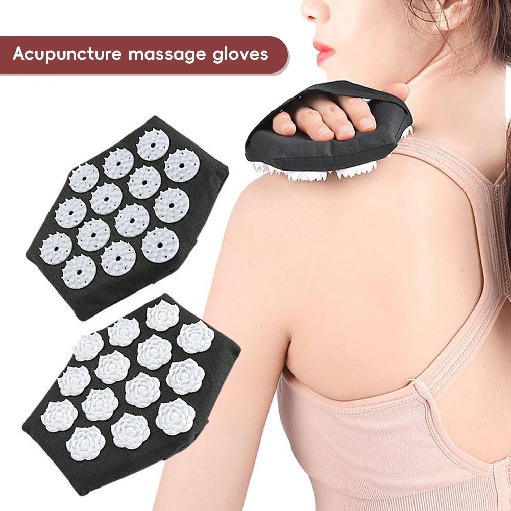 Acupressure Body Massage Mat Reflexology Plate Massage Pad Acupuncture Sensation Arm Body Massage Glove Anti-Slip Manual