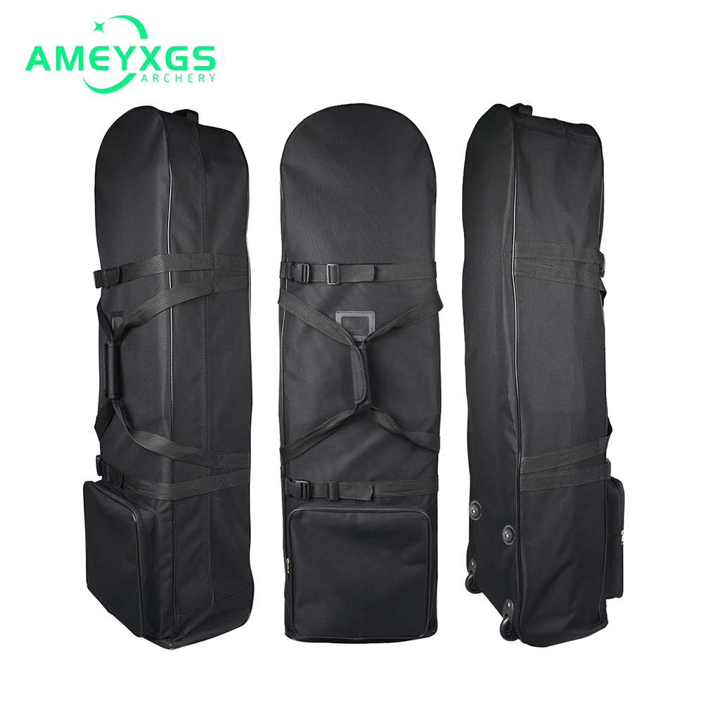 Large Capacity Golf Airplane Bags Golf Bag Travel Wheels Practical Durable Golf Club Bags, Golf Tool Storage Pouch Outdoors