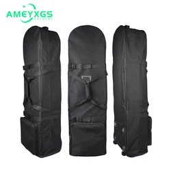 Large Capacity Golf Airplane Bags Golf Bag Travel Wheels Practical Durable Golf Club Bags, Golf Tool Storage Pouch Outdoors