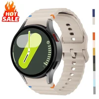 Correa Original para Samsung Galaxy watch 7/FE/5 Pro/6/4 classic 44mm 40mm pulsera deportiva de silicona correa Galaxy watch 7 Correa