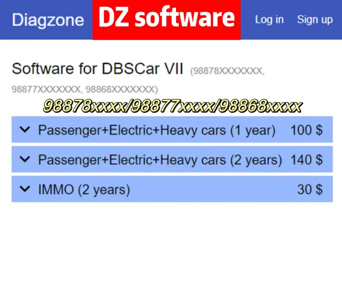 DiagZone Pro Activation For X431 Diagzone Pro Software Open Software Subscription for TD2(9884), DBSCAR 7(9884, 9887)