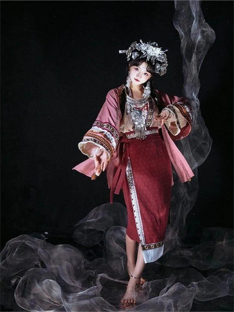 

Heavy Industry Exotic Style Hanfu set for women's travel photography