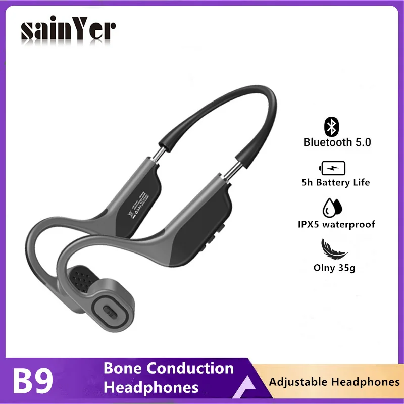 

Open Ear Bluetooth Earphones Waterproof Sport Headset Wireless Stereo Air Bone Conduction Headphone For Cycling Running Hiking