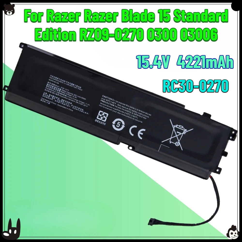 RC30-0270 Laptop-Akku für Razer Blade15 Base Stealth 2018 Series Notebook RZ09-03006 RZ09-0270 RZ09-0 36 Monate Kostenlose Garantie