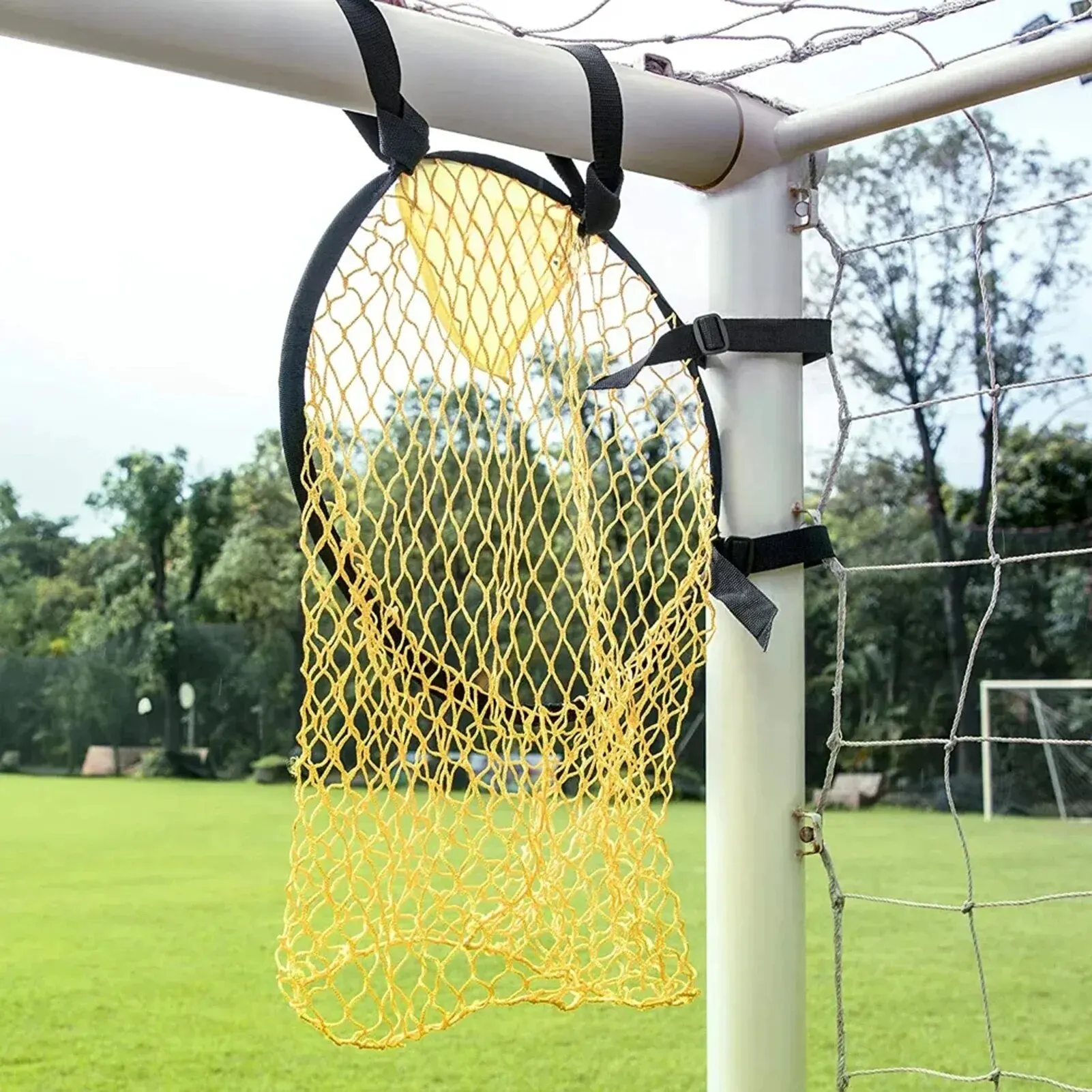 1 Pcs Youth Football Aiming Net Football Training Shooting Target Improve Hit Net Football Net Foldable Net Football Goal Net image 6