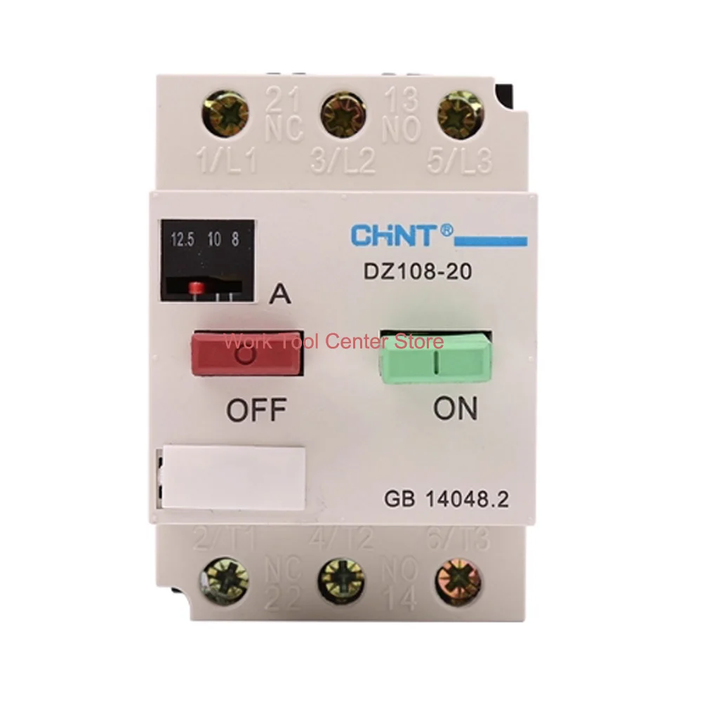 Original Smart Electric Circuit Breaker DZ108-20/211/111 Motor Current Over Voltage Protector Relay Regulator Air Switch Chnt