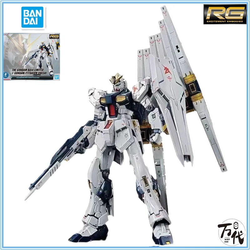 Bandai Gundam Model Kit Anime Figure RG 1/144 V Gundam Titanium Finish Anime Figure Model Gift collection for Boy children Toys