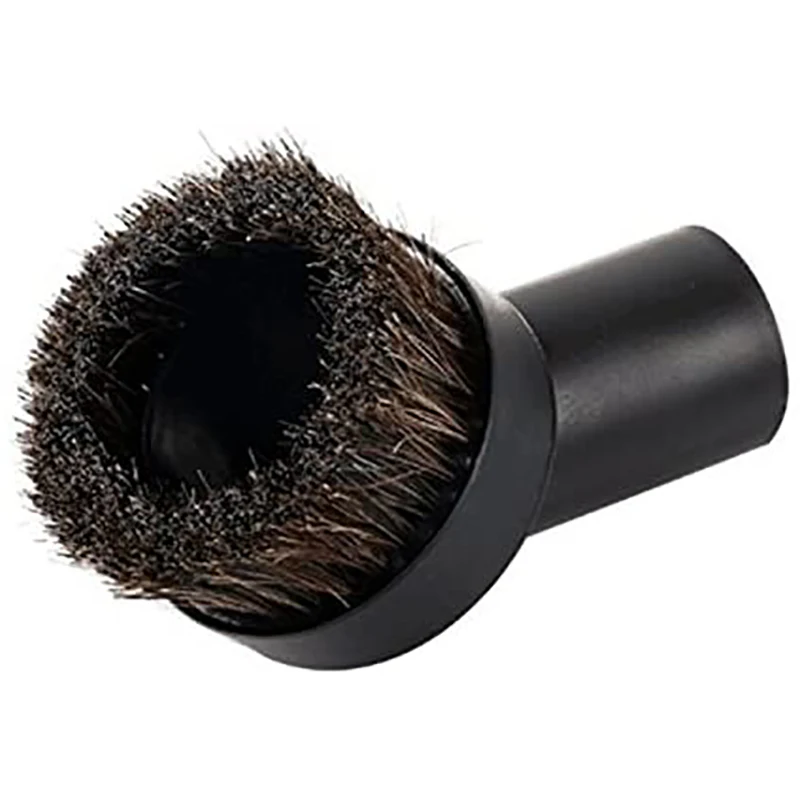 #35I 32mm Round Dust Brush,Black Horse Hair 25mm Vacuum Cleaner Attachment,horse hair vacuum attachment,(plastic)