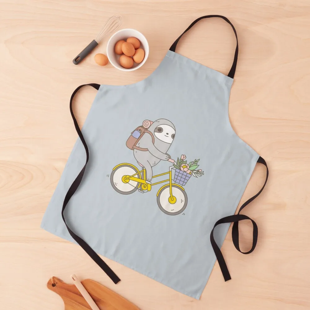 

Biking SlothApron customizable apron cute kitchen