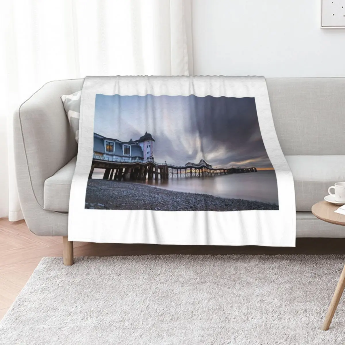 PENARTH STEEL SUNRISE Throw Blanket Weighted Cute Plaid Thin Tourist valentine gift ideas christmas gifts Blankets