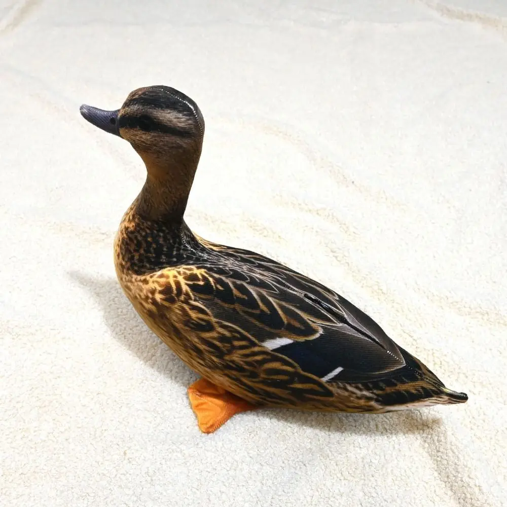 Stuffed Animal Simulation Duck Vivid Lifelike Home Ornament Stuffed Duck Throw Cushion Soft Cute Duck Pillow Birthday Gift