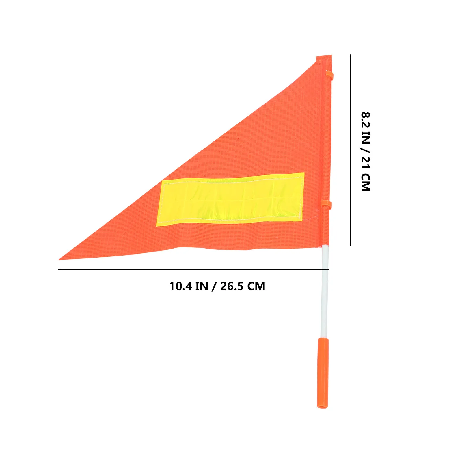 Orange Safety Flag for Golf Cart, Bike, Scooter & Trailer – Reflective, Waterproof, High-Visibility Warning Flag