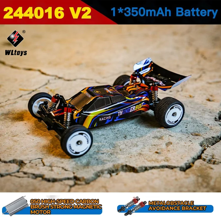 

Новая улучшенная модель WLtoys244016 v2, высокоскоростная гоночная машина 2WD 25 км/ч, масштаб 1:24, с гироскопом, на радиоуправлении, подарок для детей.