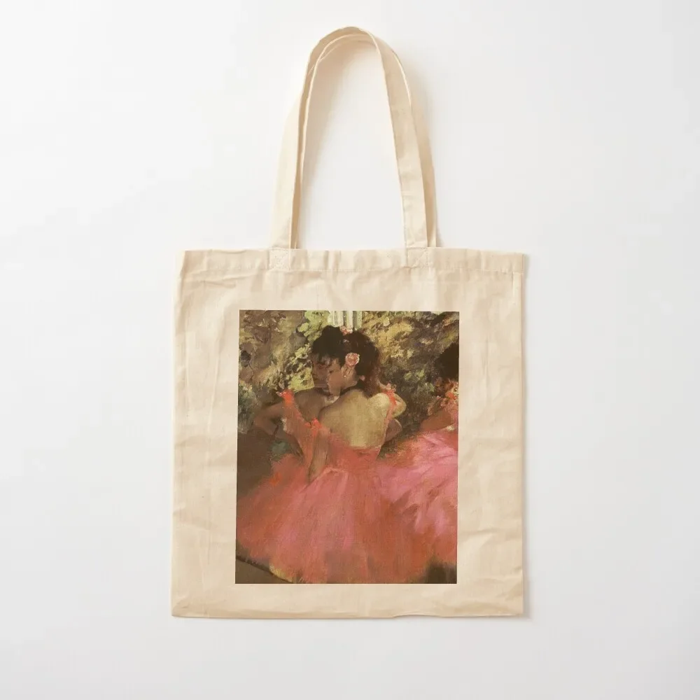 Dancers in Pink - Edgar Degas - Ballet class painting Opera Paris Tote Bag cloth bag woman Canvas bag