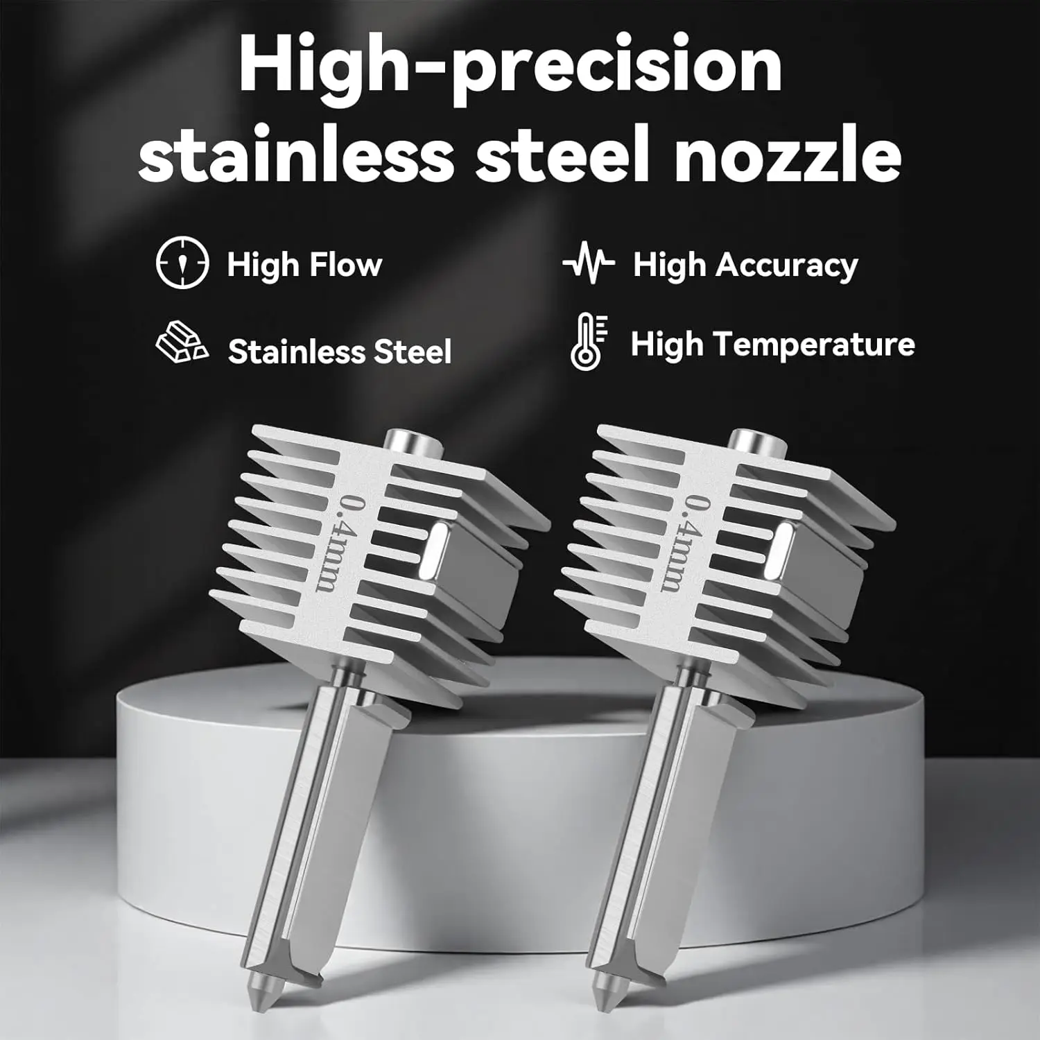 

Усовершенствованный хотэнд из нержавеющей стали 2.0 для 3D-принтеров Bambu Lab A1/A1 Mini, сопло 0.2/0.4 мм с силиконовым чехлом, улучшенная производительность