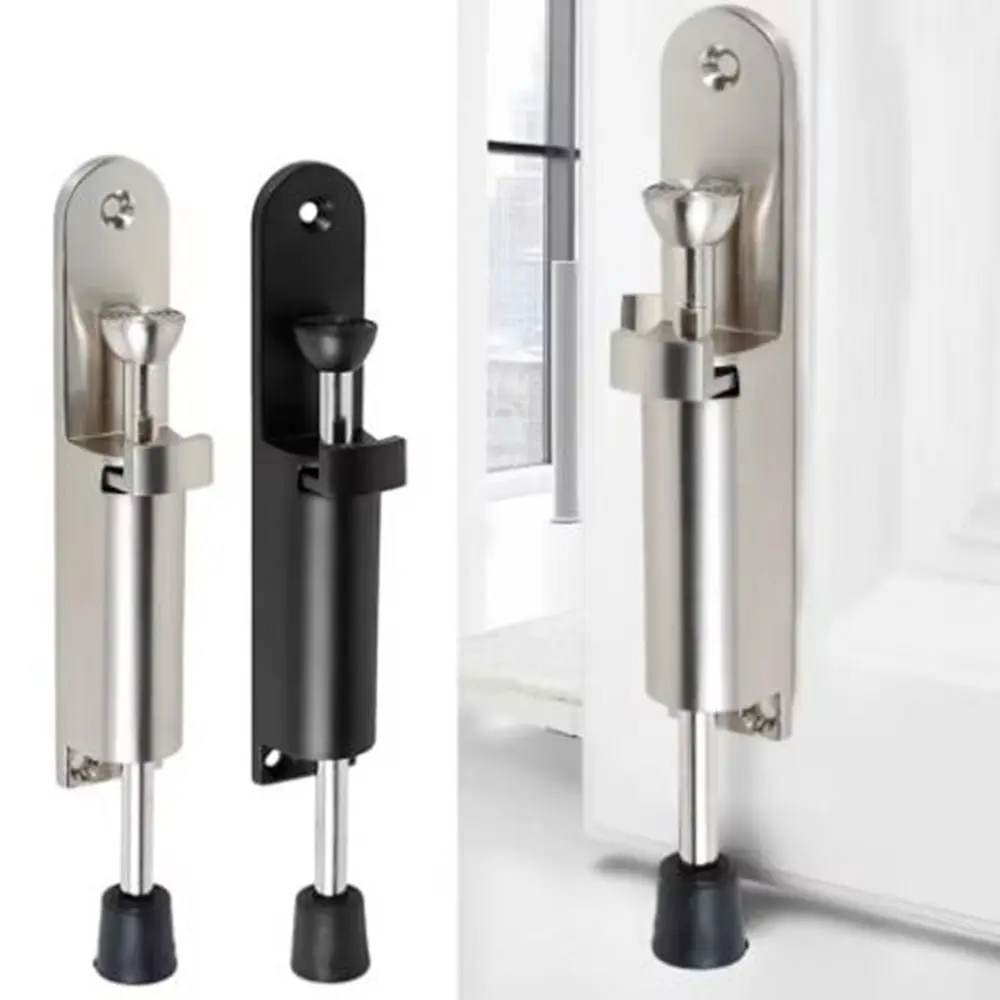 Zinc Alloy Foot Operated Door Holder Rust Resistant Adjustable Kick Down Door Stopper Stable Base with Rubber