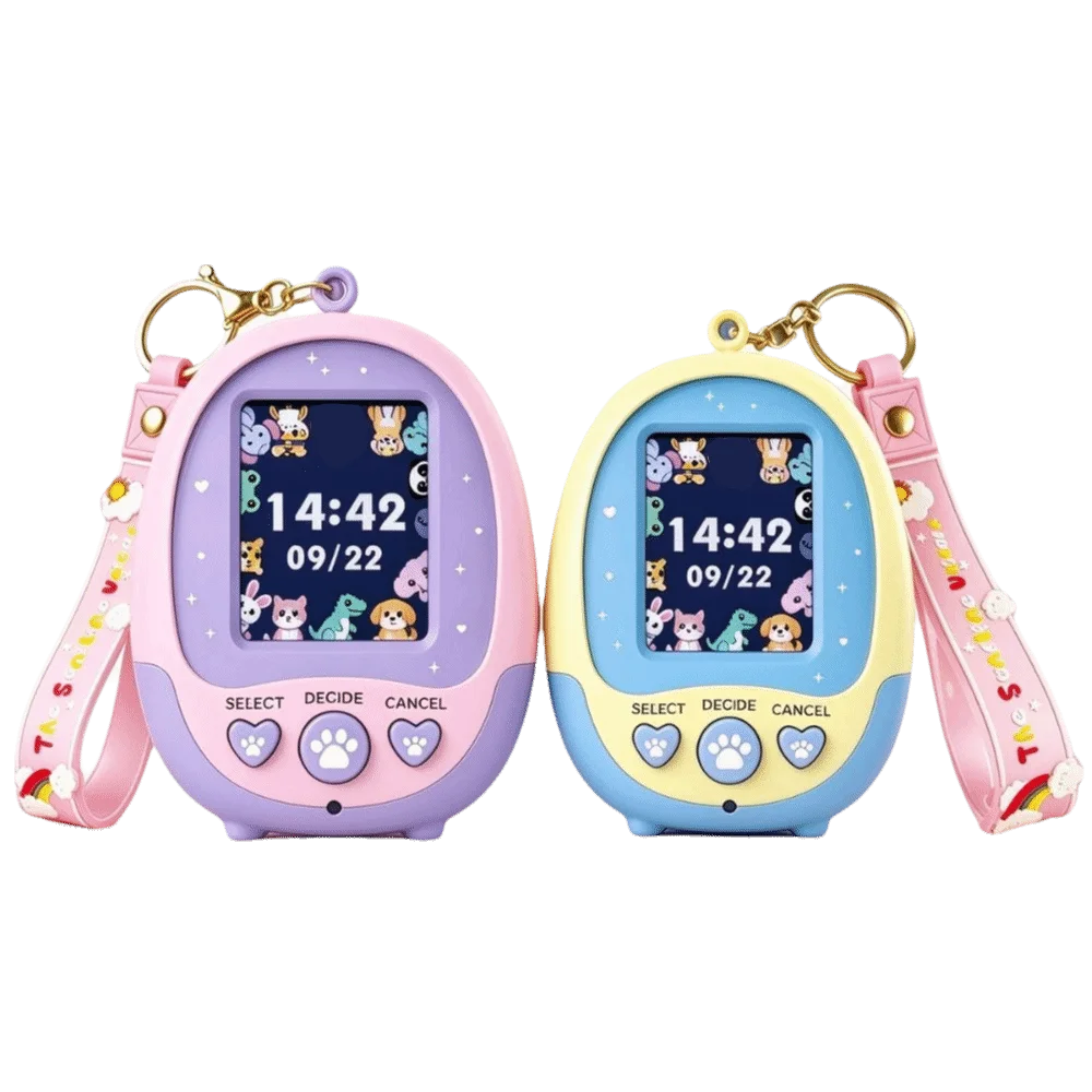 Game Color Screen Virtual Pet Keychain Portable Mini Electronic Pet Machine LCD Screen Electronic Handheld Game Console Boys