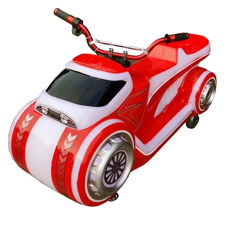 الأكثر مبيعا حار بيع بارك كشك الأطفال الأعمال في الهواء الطلق مزدوجة لعبة كهربائية سيارة معدات التسلية دراجة نارية سيارة ممتصة للصدمات #1