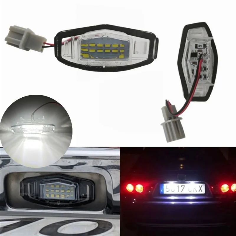

For Honda Civic 01-15 Accord 4D 03-17 Odyssey 00-04 Pilot 03-08 Acura MDX RL TSX RDX TL ILX LED License Number Plate Light White