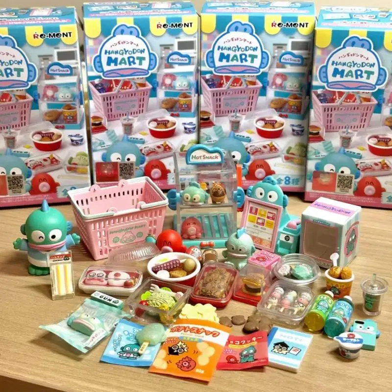 Re Ment Sanrio Cinnamoroll Blind Box Miniature Figurine Secret Closet Delicate Ornament Collectible Trendy Toy Desktop Display