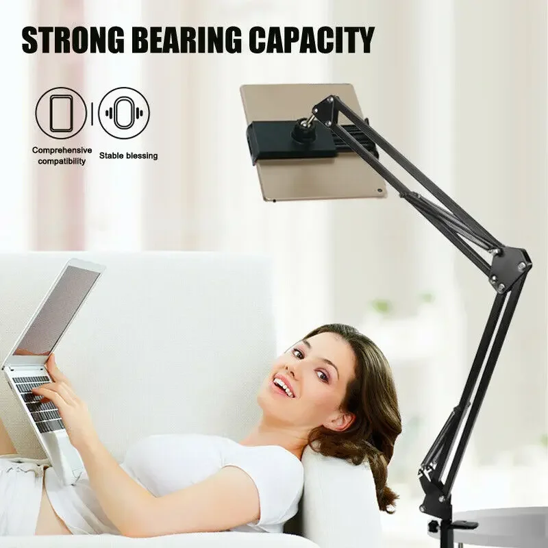 Metal Desktop Stand Long Arm Tablet Stand Bed Desktop Lazy Bracket Support  Smartphone Holder Microphone Boom