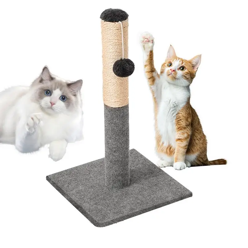 

Cat Scratcher Detachable Interactive Cat Toy with Dangling Ball Sisal Rope Pet Supplies Kitten Furniture for Domestic Animals