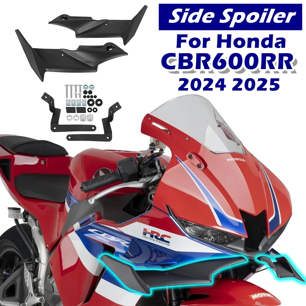 

CBR600RR Motorcycle Front Fairing Winglet Air Spoiler For HONDA CBR600 RR CBR 600RR CBR 600 RR 2024 2025 Side Wing Deflector