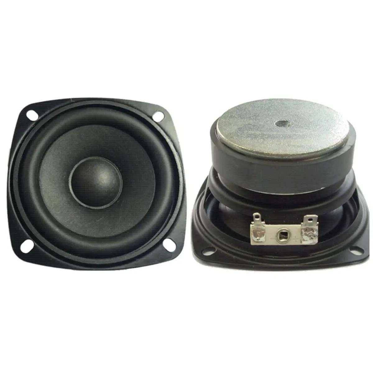 2pcs 3 Inch Fullrange Loudspeaker, Iron Frame Paper Cone 60mm Ferrite Magnet 15W 8Ohm Optional Speaker