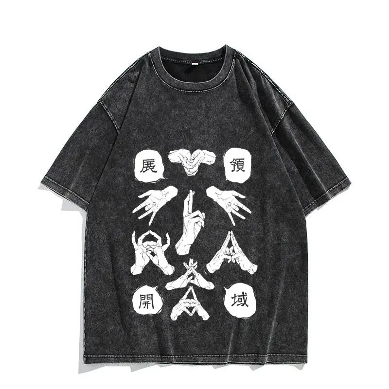 

Jujutsu Kaisen Graphic Print T Shirt 2026 Summer Cotton Unisex Casual Streetwear Style Y2K Streetwear Trend