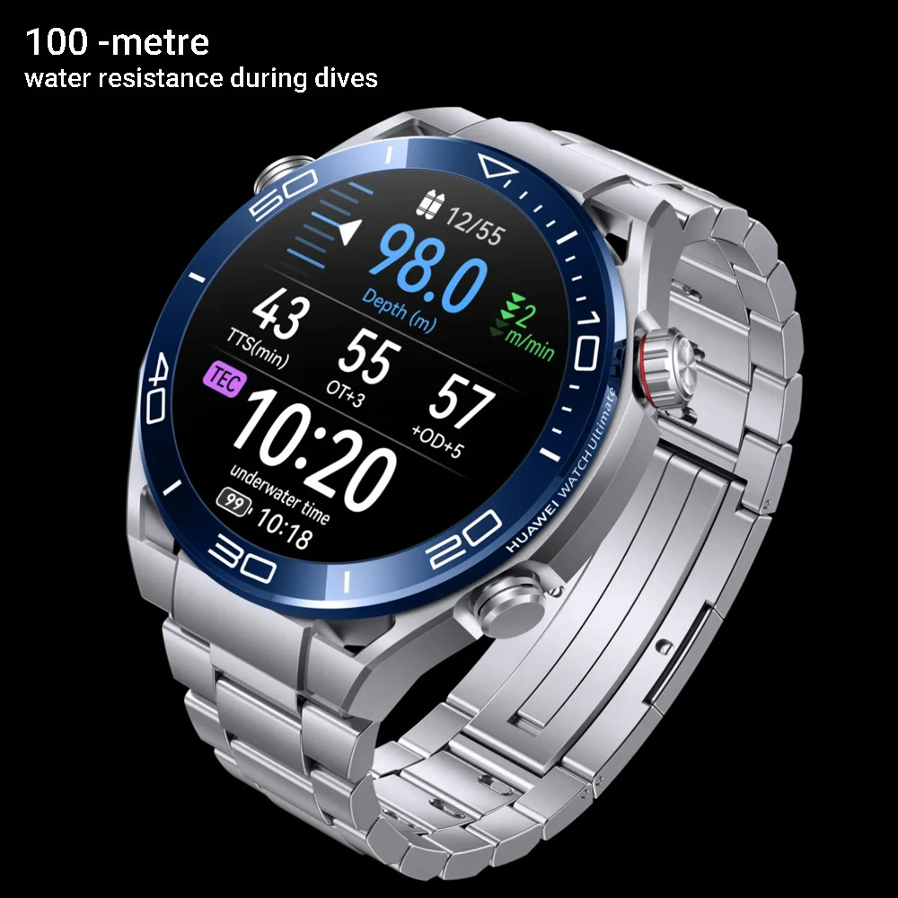 ساعة هواوي ألتيميت، ساعات ذكية للرجال، معدن سائل يعتمد على الزركونيوم، تحليل تخطيط القلب، iOS وAndroid، حتى 14 يومًا، الإصدار العالمي