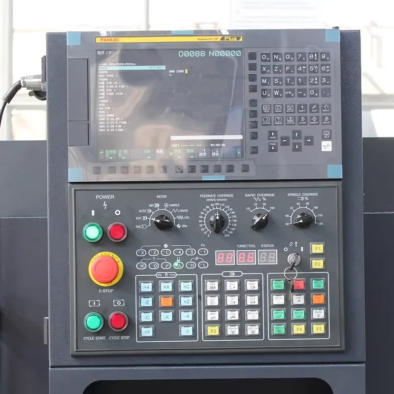 CK6136 CNC Lathe Small Spindle Horizontal CNC Machinery with Hard Guide Electric Turret for Machining Center