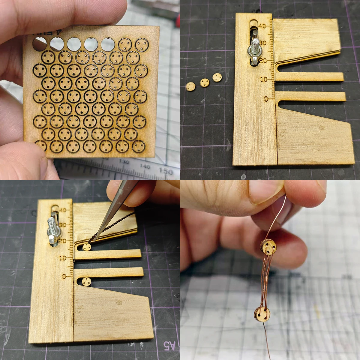 Assembly Hull Production Tools Sail Mast Hawser Cordage Pulley for Wooden Sailboat Scale Model Kit Fully Proportional Universal